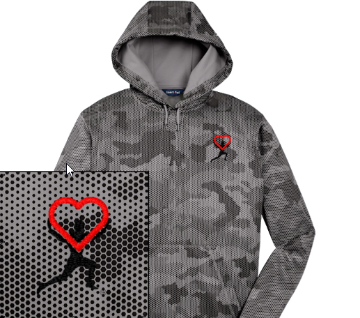 DIGITAL CAMO FLEECE HOODIE