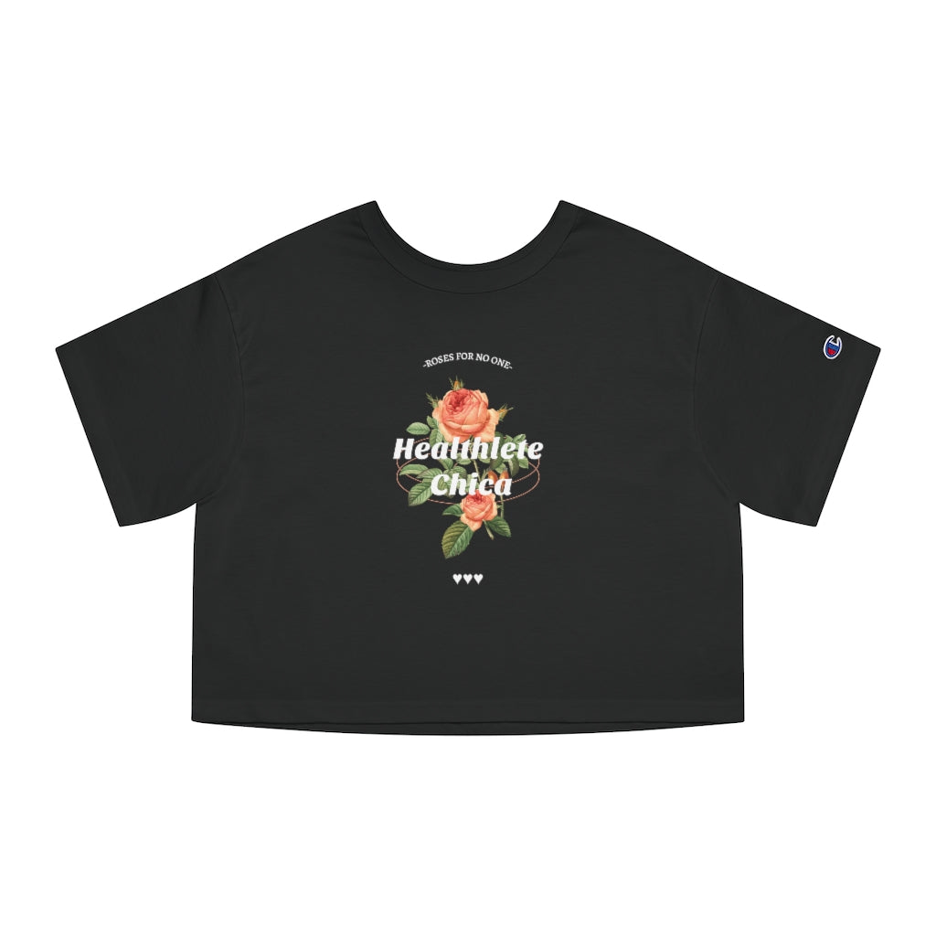 HEALTHLETE ROSE X CHAMPION CROPPED T