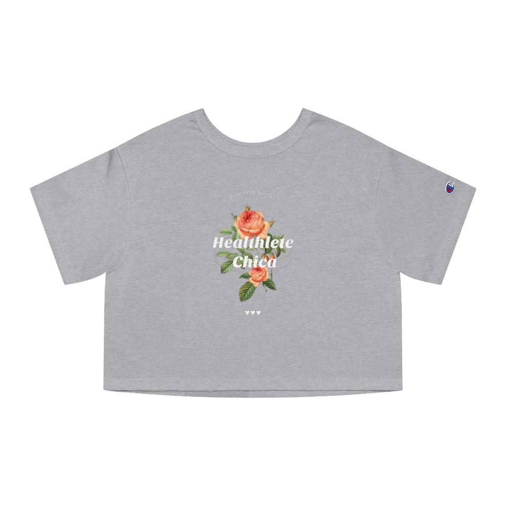 HEALTHLETE ROSE X CHAMPION CROPPED T