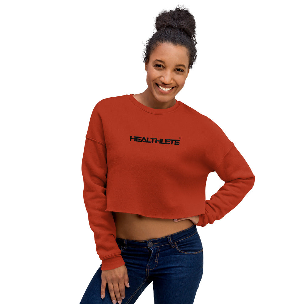 BRICK CROPPED SWEATSHIRT