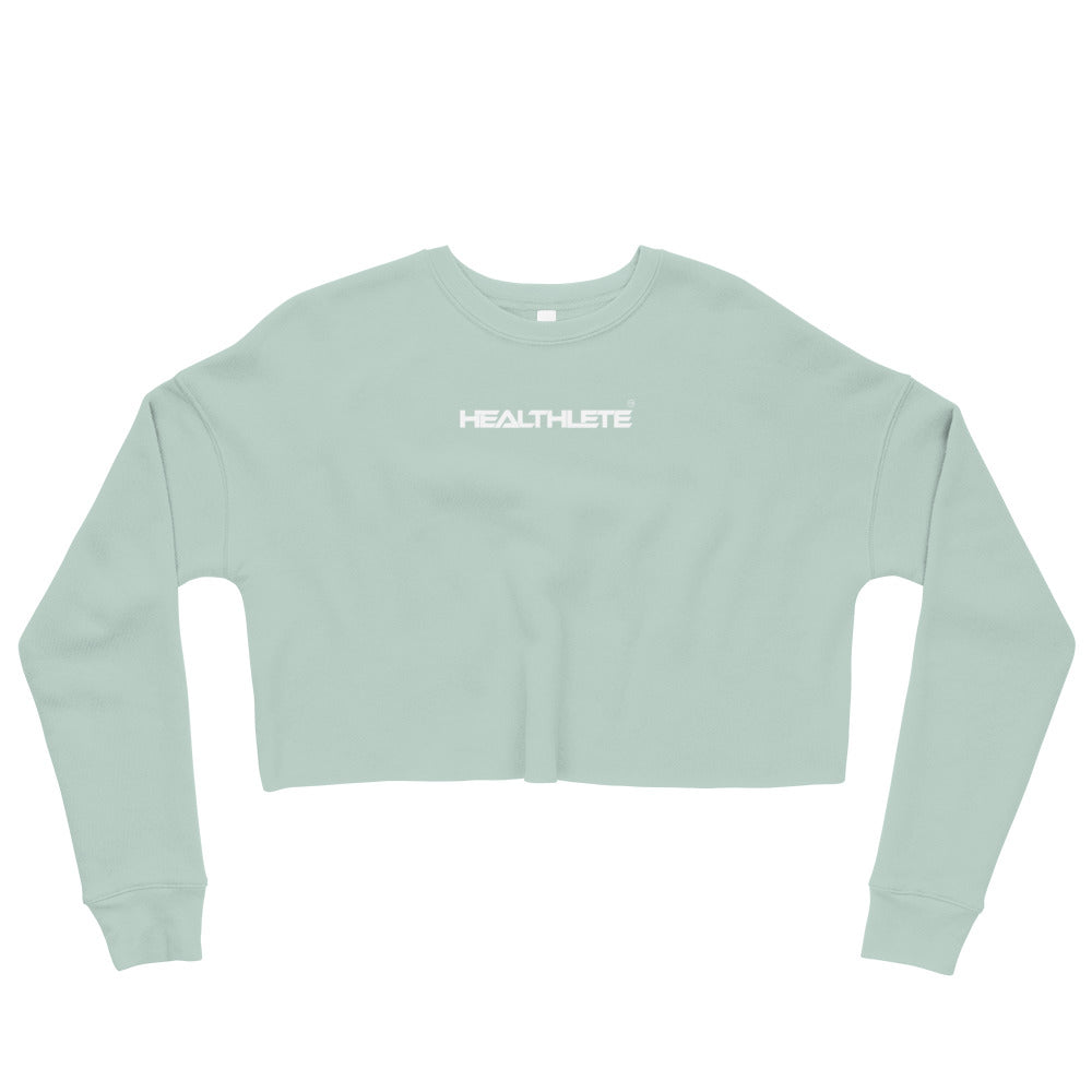 BLUE DUST CROPPED SWEATSHIRT